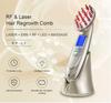 Anti-hair loss massage, hair growth comb, massage comb, infrared radio frequency red EMS vibration massager hair brush,hair care