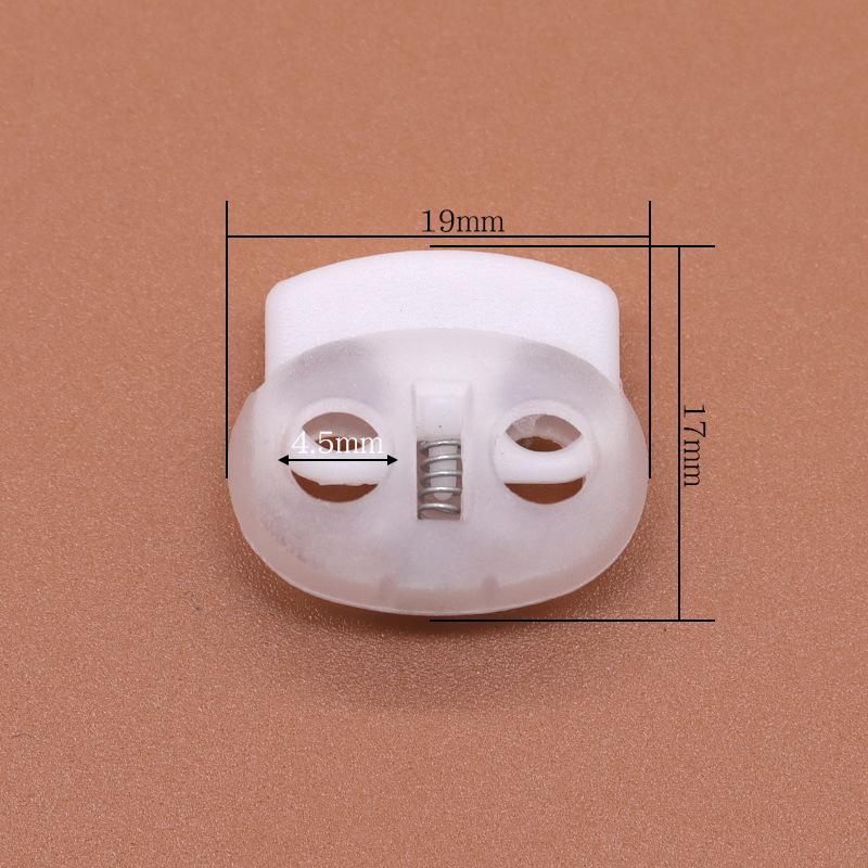 Colored Plastic Button Spring Buckle, Down Jacket Hanging Bell Rope Buckle, Rope Stop Rope Wear Rope Buckle, Pig Nose Buckle Elastic Adjustment Buckle