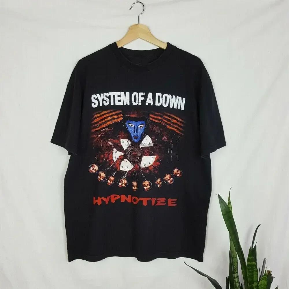 

2024 NEW Popular System Of A Down TShirt Hypnotize 2005 Soad Cotton Shirt An1023 Unisexga vintage anime clothes new in tops tees S