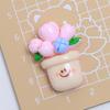 Cute Cartoon Plant Pot Resin Shoe Buckle & DIY Jewelry Hair Clip Accessories.