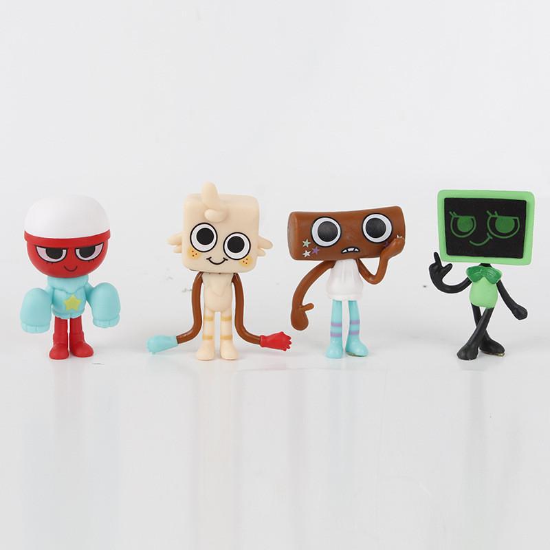 Amazing World Dandy Rhythm Box Pvc Characters Collection Of 8 Figurines Colorful