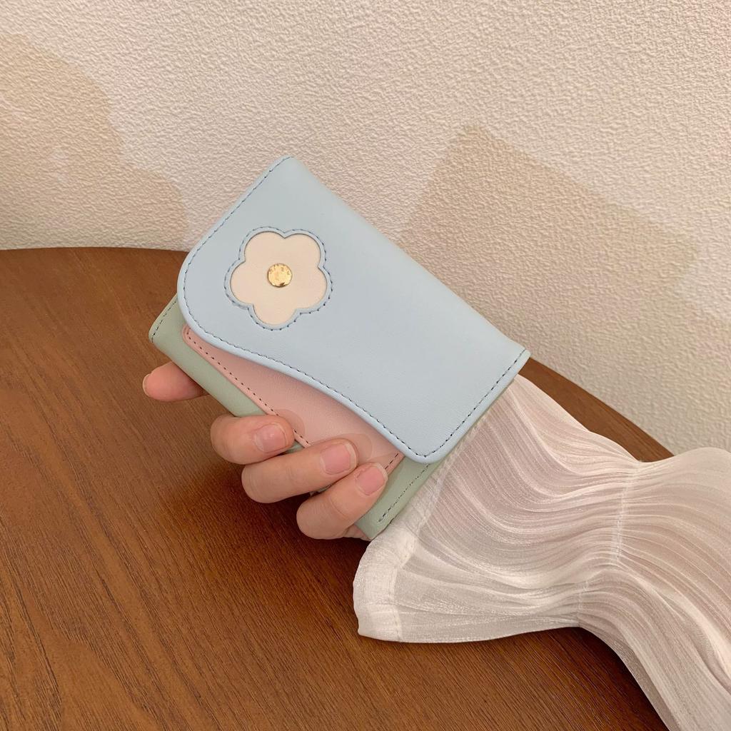 New Small Wallet Female Student Printed Small Fresh Change Bag Fashionable Women's Bag Multi-function Card Bag Female