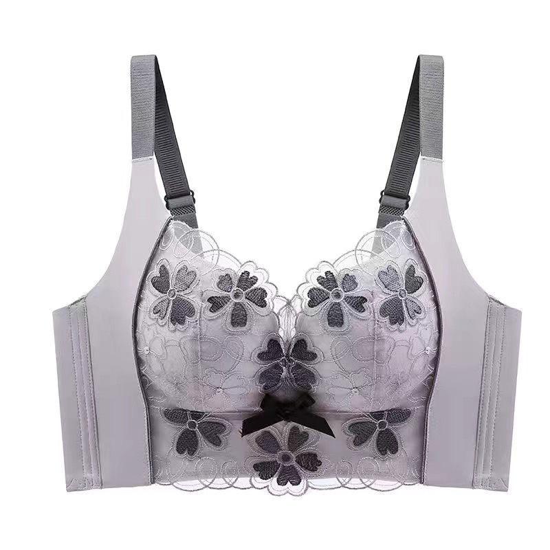 

Energy stone skin-friendly underwear, thin top and thick bottom, temperature-sensitive bra, sexy clouds, pure desire bra 90C фіолетовий