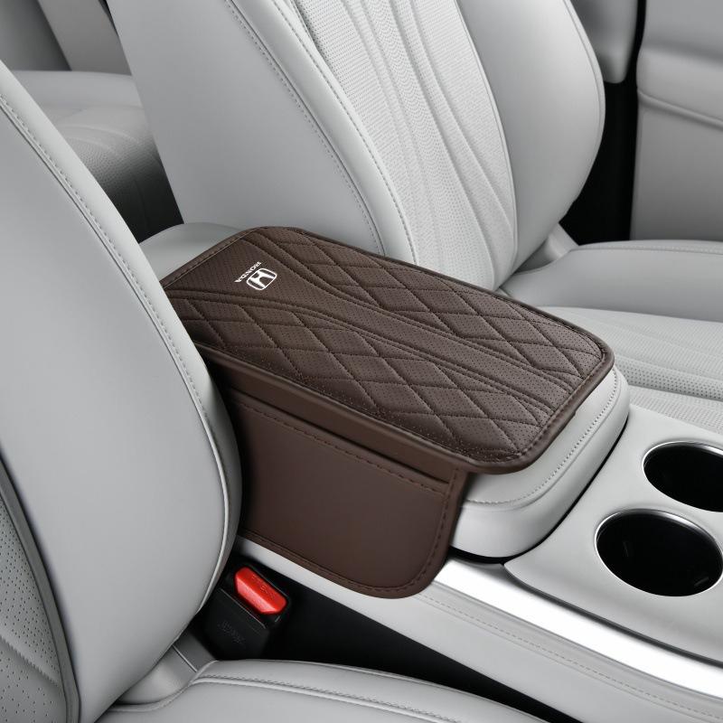 Car Armrest Box Pad With Storage Bag Protector Mat For Honda Mugen TypeR Jazz City Civic Inspire Accord FIT HRV CRV Odyssey JadeYJ4 