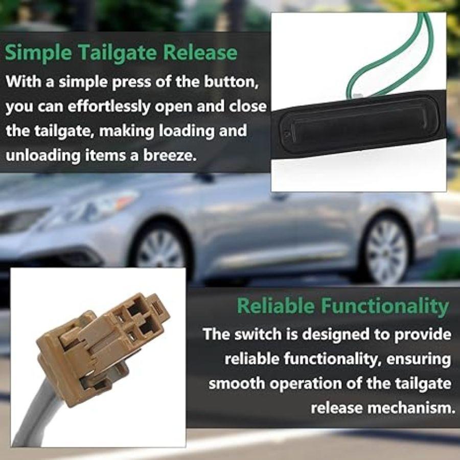 Rear Trunk Hatch Release Switch Compatible with 2010-2017, Hatch Button Trun