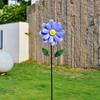 Metal Garden Windmill Spinner Rotating Flower Pinwheel Crafts Flower Climbing Support  Courtyard
