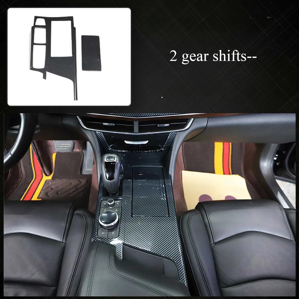 For Cadillac CT-6 2016-2020 Interior Carbon Fiber-Style Dashboard Trim Gear Steering Wheel Frame Panel European Auto Enthusiasts