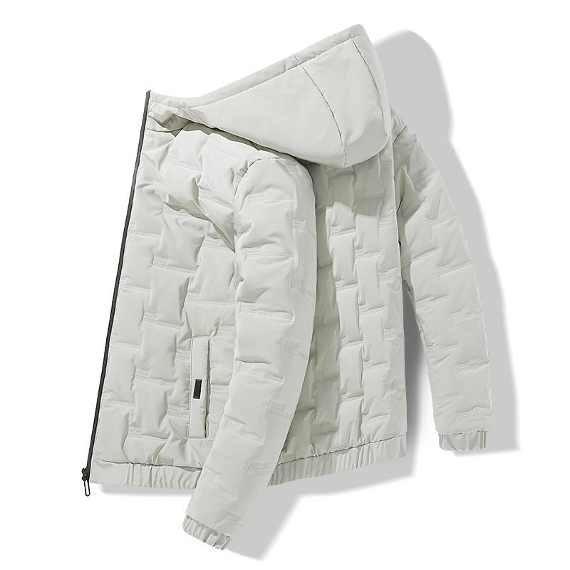 Padded men's winter velvet padded clothes winter coat hooded padded jacket men