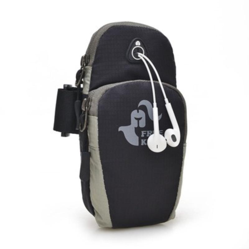6in Outdoor Sport Running Arm Bag Wrist Pouch Exercise Jogging Gym Adjustable Waterproof Phone Arm Bag for Phone Keys