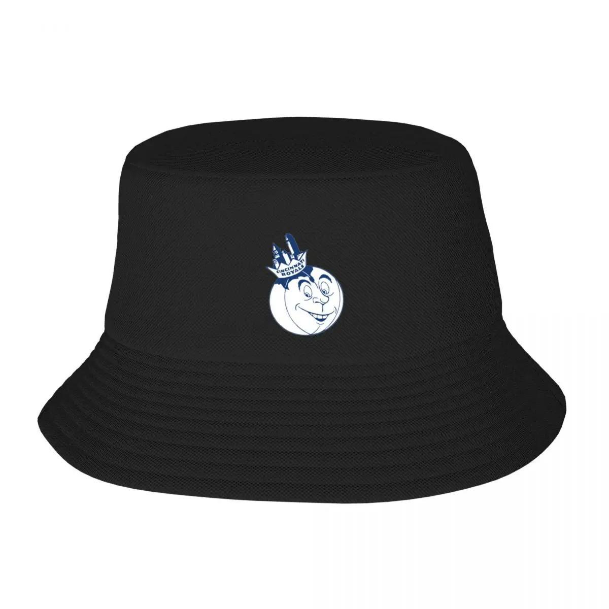 New Cincinnati Royals Vintage Logo Bucket Hat Rugby Brand Unisex Cap Fishing Hat Womens Hats  Unisexs