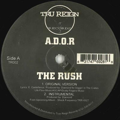 12inch Record ADOR  Rush  Ruthless Confrontation TR002 TRU REIGN 1998 Unknown Rap  HipHopRB Used
