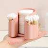 Plastic Swabs Dispenser 2in1 Cosmetic Pad Storage Box Cotton Swab Storage Box  Dressing Table