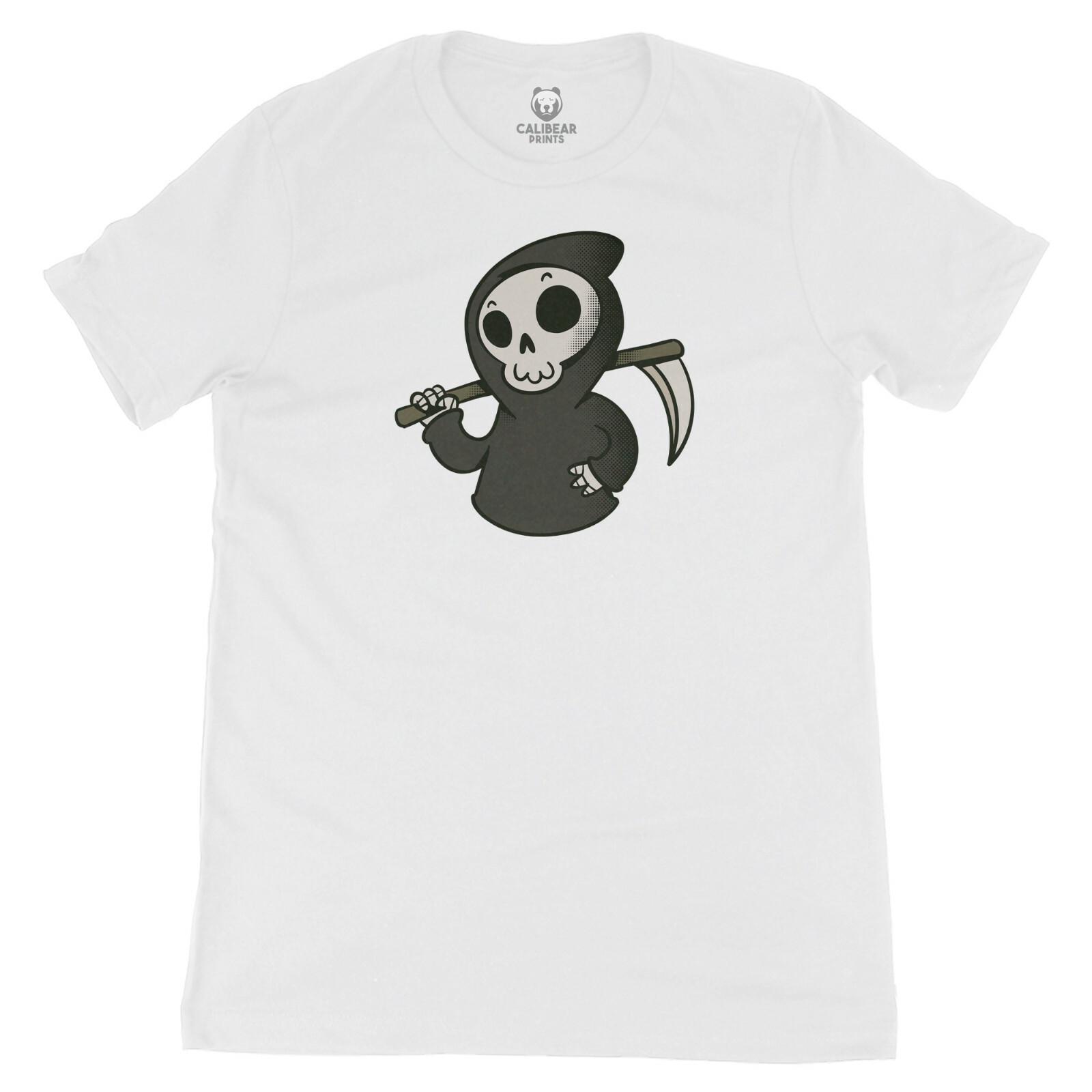 Grim Reaper Scythe Graphic Art Novelty Tee Premium Cute Funny T-Shirt S разноцветный