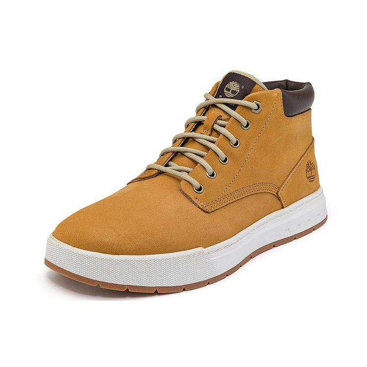 Timberland Maple Grove Wide Fit Leather Chukka Boots 'Wheat' A5PRVW