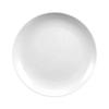 Piatto Rotondo in Ceramica Bianca Pura con Bordo Spesso per Cibo Occidentale e Saltati in Padella