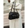 Light Luxury Solid Color PU Leather Women's Shoulder Bag Simple Large Capacity Ladies Handbag Causal Versatile Female Bost Bag