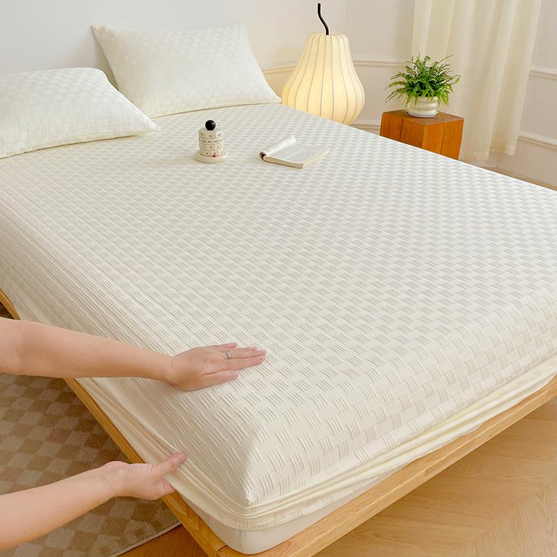 

2024 Новая антибактериальная вафельная жаккардовая цветная тканая простыня 5а класса Pillow Case Piece