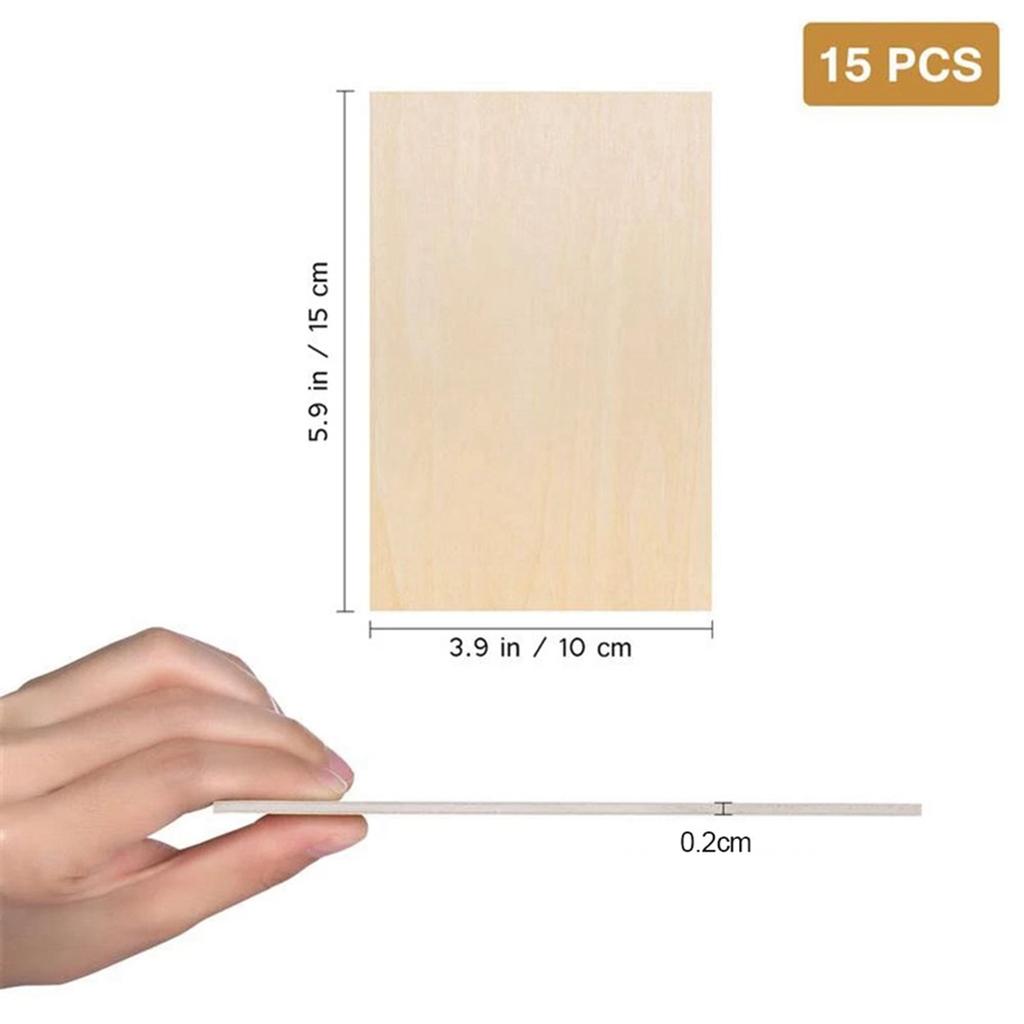 ABWR-30PCS Basswood Craft Board Model Building Carving Handicraft Educational DIY Accessories DIY Basswood Chips