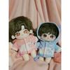 New Doll Clothes For 10cm 20cm Cat Ear Hoodie Cotton Soft Outfit For Boy Girl Stuffed Dolls Dress Up Costume With Cute Tail