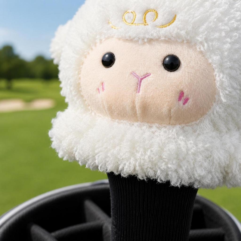 Sheep Golf Headcover Fuzzy Soft TubeStyle Sports Gear