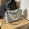 Trendy Street Style Pu Leather Tote Bag Medium Size 2024 Spring Fashionable Casual Large Bag