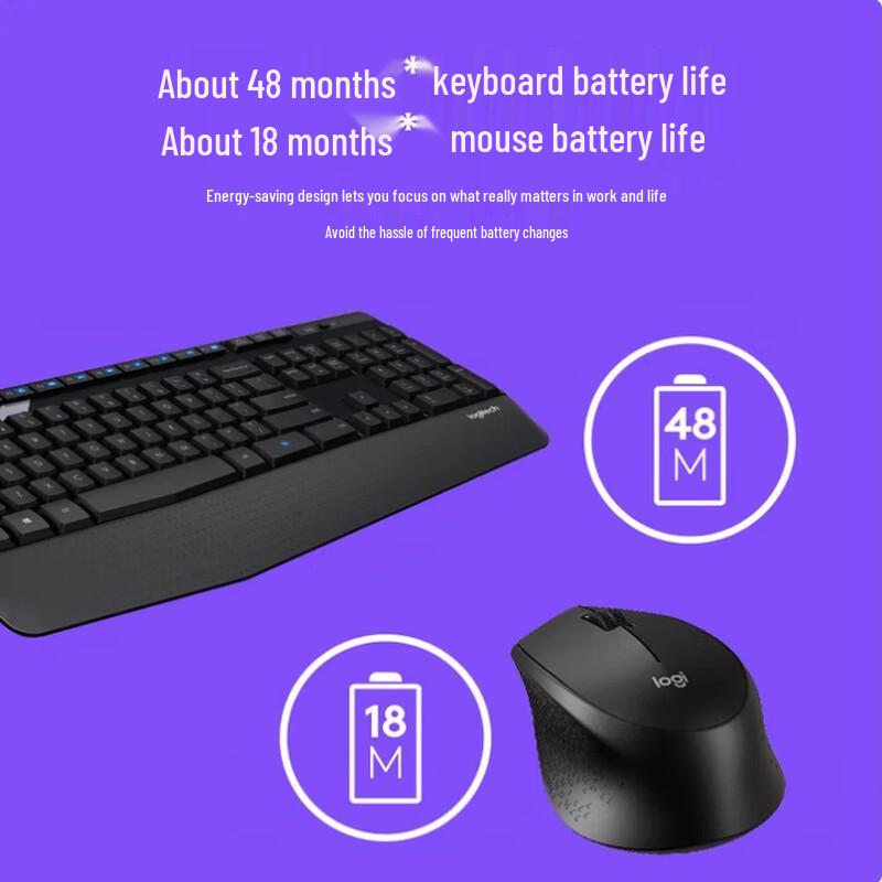 

Logitech MK345 Wireless Keyboard and Mouse Combo