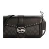 Coach Georgie 26 Classic Monogram Studded Carriage Logo Coated Canvas Underarm Bag Wine God Bag Crossbody Shoulder Bag Medium Women Bags 5605-SVS3L