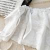 Ballett Stil Weiß Spitze Furz Vorhang Balletcore Rüsche Kurze Röcke Elegant Po Vorhang Damen