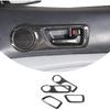 ABS Inner Car Look Interior Door Handle Panel Cover Trim for Toyota Tacoma 2011 2012 2013 2014 2015 (Carbon Fiber)