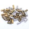 50 Stück 8x3mm Antiksilber Goldton Säulenröhrchen Abstandshalter Metall Tibetische Perlen Handarbeiten Für DIY Armbänder Schmuckherstellung Zubehör