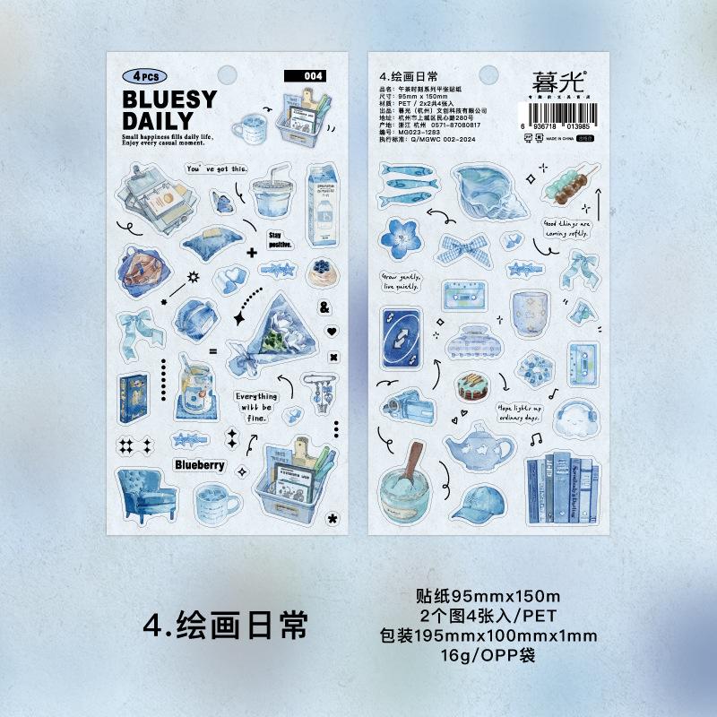 Vintage PET Food Sticker Book Retro Dessert DIY Journal Scrapbooking Supplies for Decoupage Album Craft Stationery