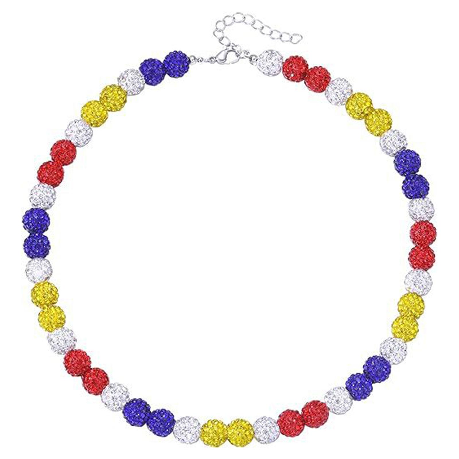 

Спортивное бейсбольное ожерелье со стразами, цепочка на ключицу в виде дискотечного мяча, стильный спортивный аксессуар для профессиональных спортсменов 5