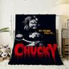 C-Chucky Horror Movie Throw Soft Flannel Throw Blanket, Lightweight Breathable Summer Nap Blanket For Home Travel Cozy Decor