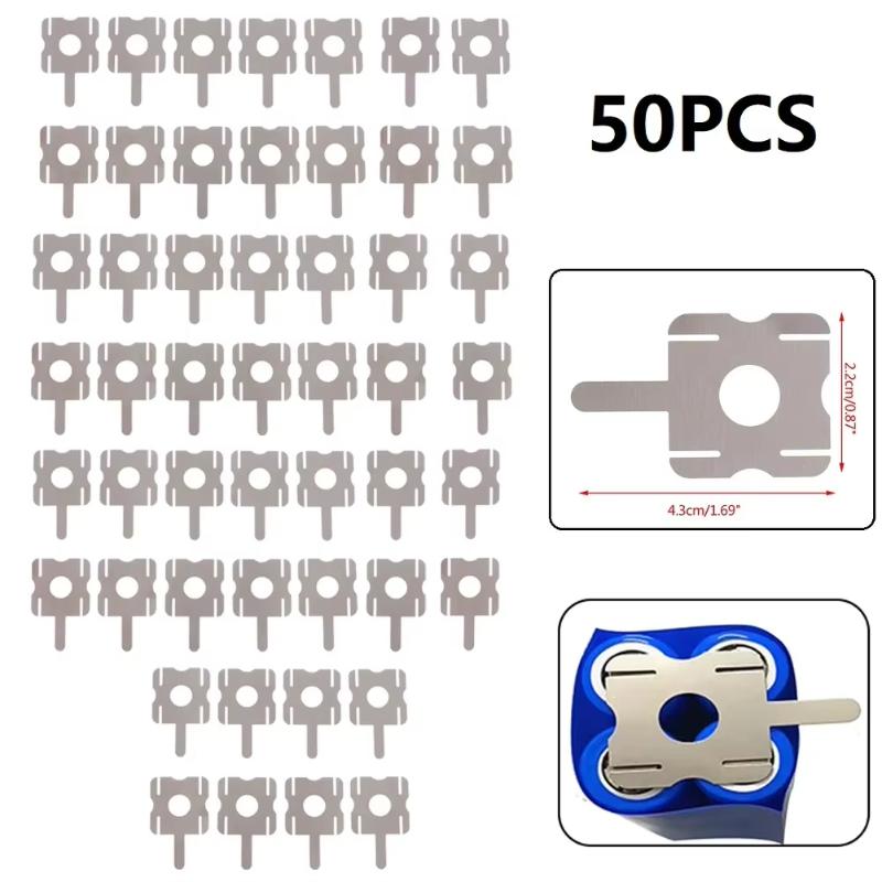 50Pcs 4S 18650 Lithium Battery Pack Replace Spot Welding Nickel Sheet U-Shaped For Computer Battery Welding Tool Accessories