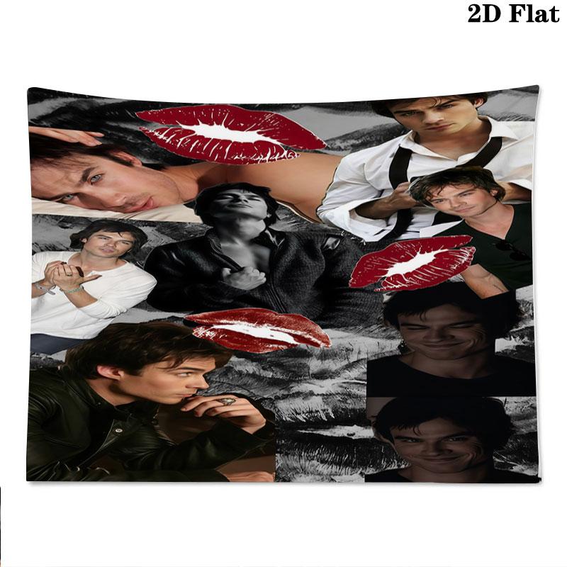 The Vampire Wall Tapestry Aesthetic Wall Hanging Printed Fabric Blanket Decorative Tapestries for Bedroom Living Room Home Decor