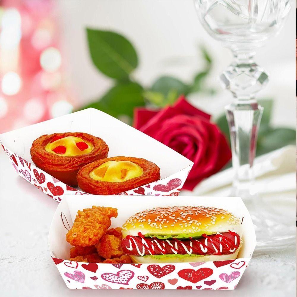 

20Pcs Creative Disposable Paper Baking Pans Valentine s Day Decoration