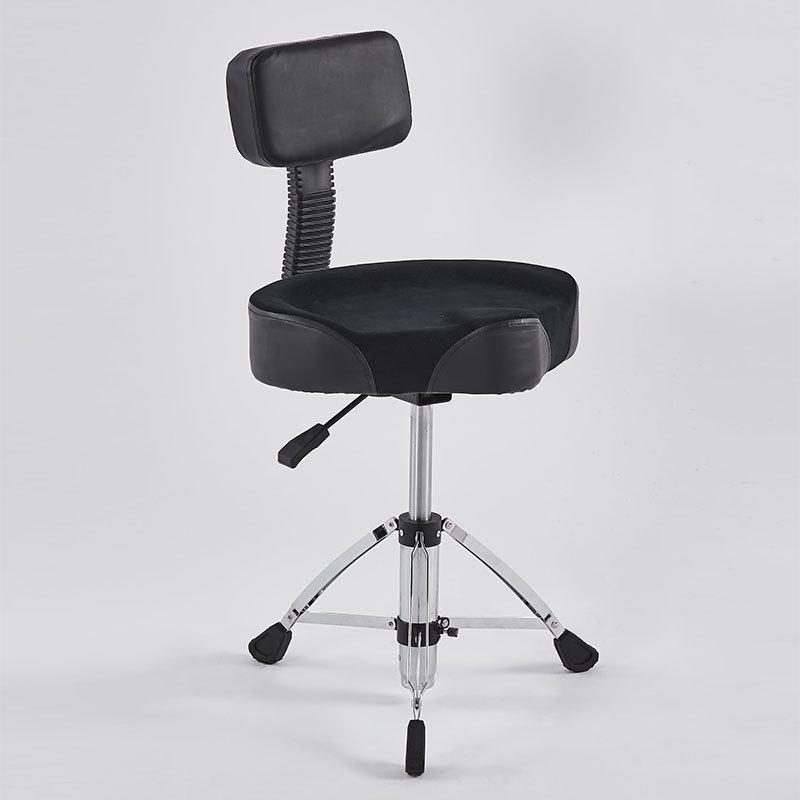 

Adjustable Pneumatic Drum Stool with Swivel Saddle Backrest - Ideal for Jazz Drummers and Musicians of All Ages