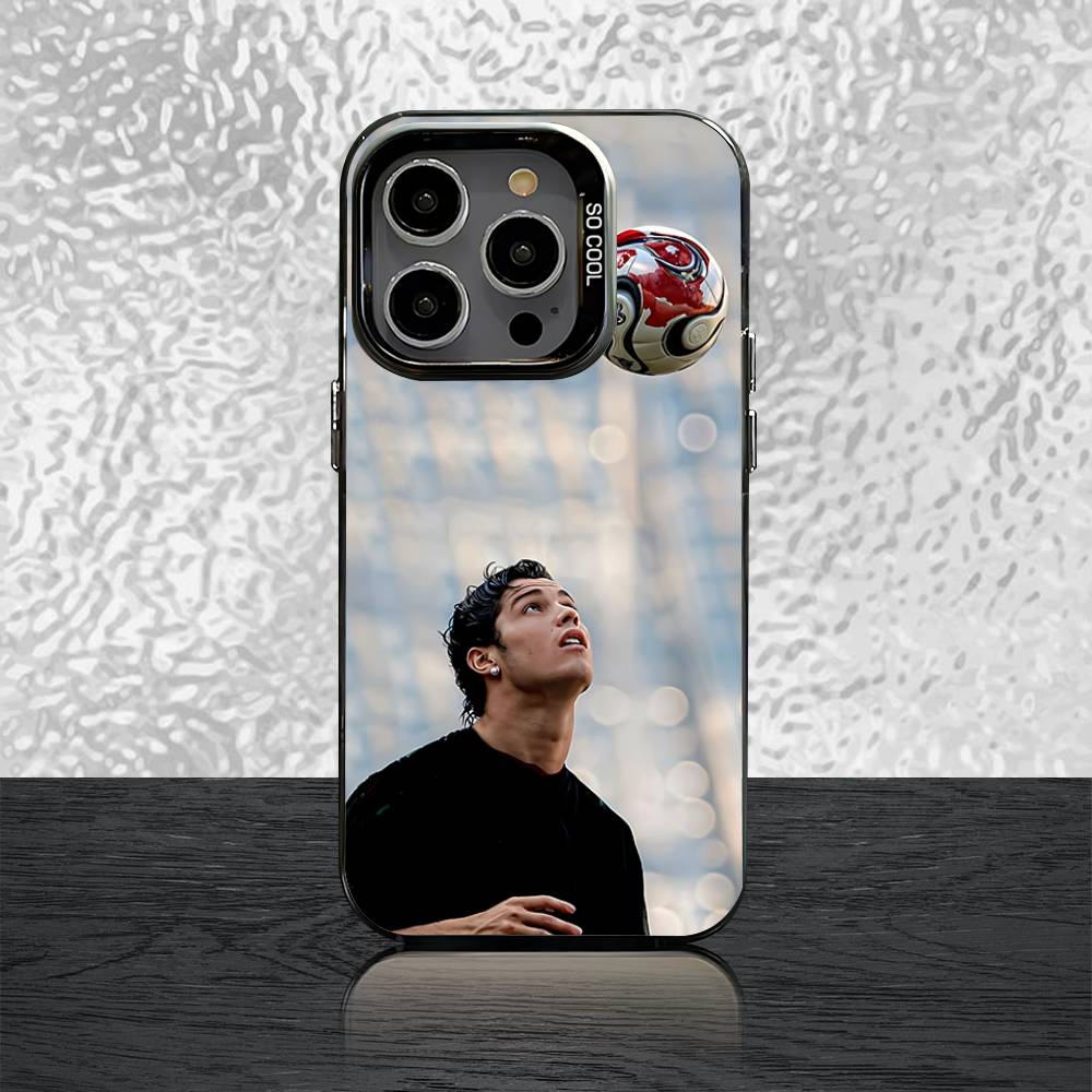 7 FOOTBALL Phone Case For iPhone 16,15,14,13,12,11,Pro,Max,Plus,Mini,SE Cr7 R-ROnAlDoS Black Candy Matte Shockproof Cover