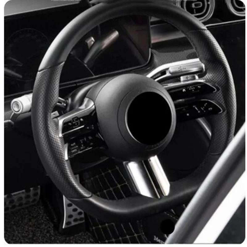 2025 Hot Racing Grills Steering Wheel Shift Lever Wiper Rod Trim Cover Car Accessories For Mercedes Benz C E GLC S EQE EQS SL Cl