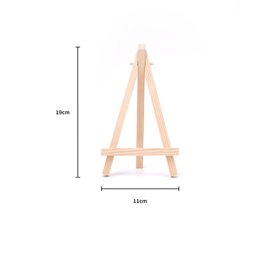 Wood Material Tabletop Easel Small Size Foldable Design Painting Display Holder Triangle Shape DIY Craft Wood Drawing Easel