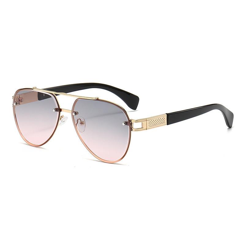 

Трендовые солнцезащитные очки с металлической оправой Мужские стильные очки для вождения Дизайн Винтаж StyleD