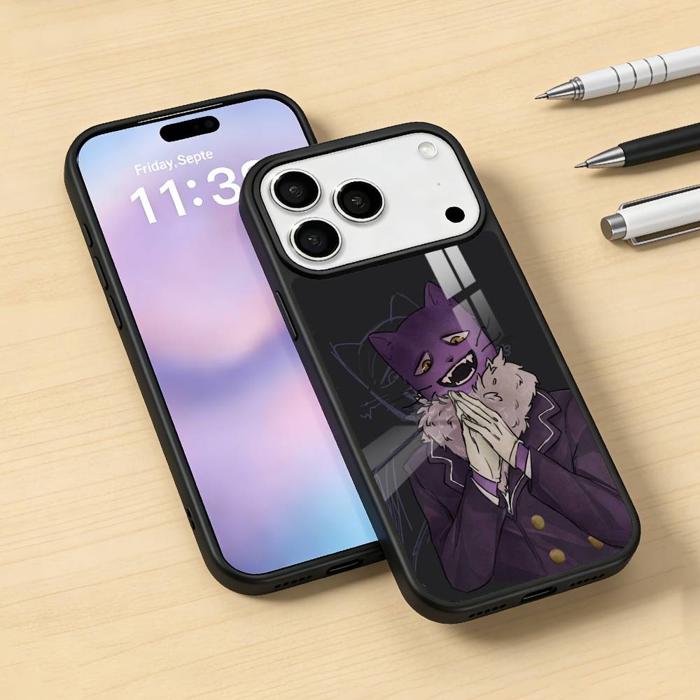 P-PocketCat F-Fear H-Hunger Handyhülle Magnetisch Für iPhone17 16 15 14 13 12 Pro Max Für Magsafe Kabelloses Ladecover