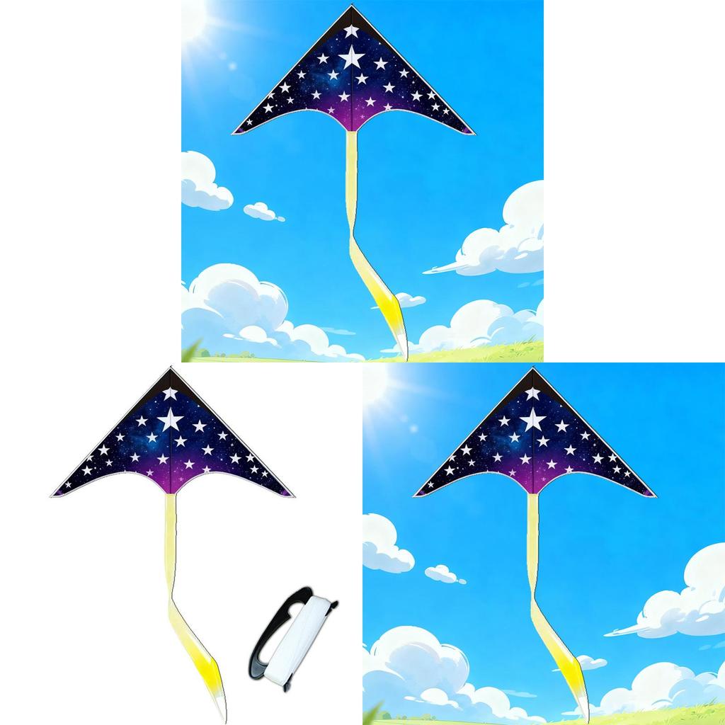 Traditional Triangle Kite With Polyester Fabric And Glass Fiber Frame For Outdoor Flying And Gift Giving