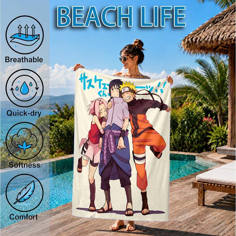Ninja Team Adventures Beach Towel, Microfiber Beach Towel, Perfect For Pool, Beach, Travel, Home Decor Beach Party Fan gifts