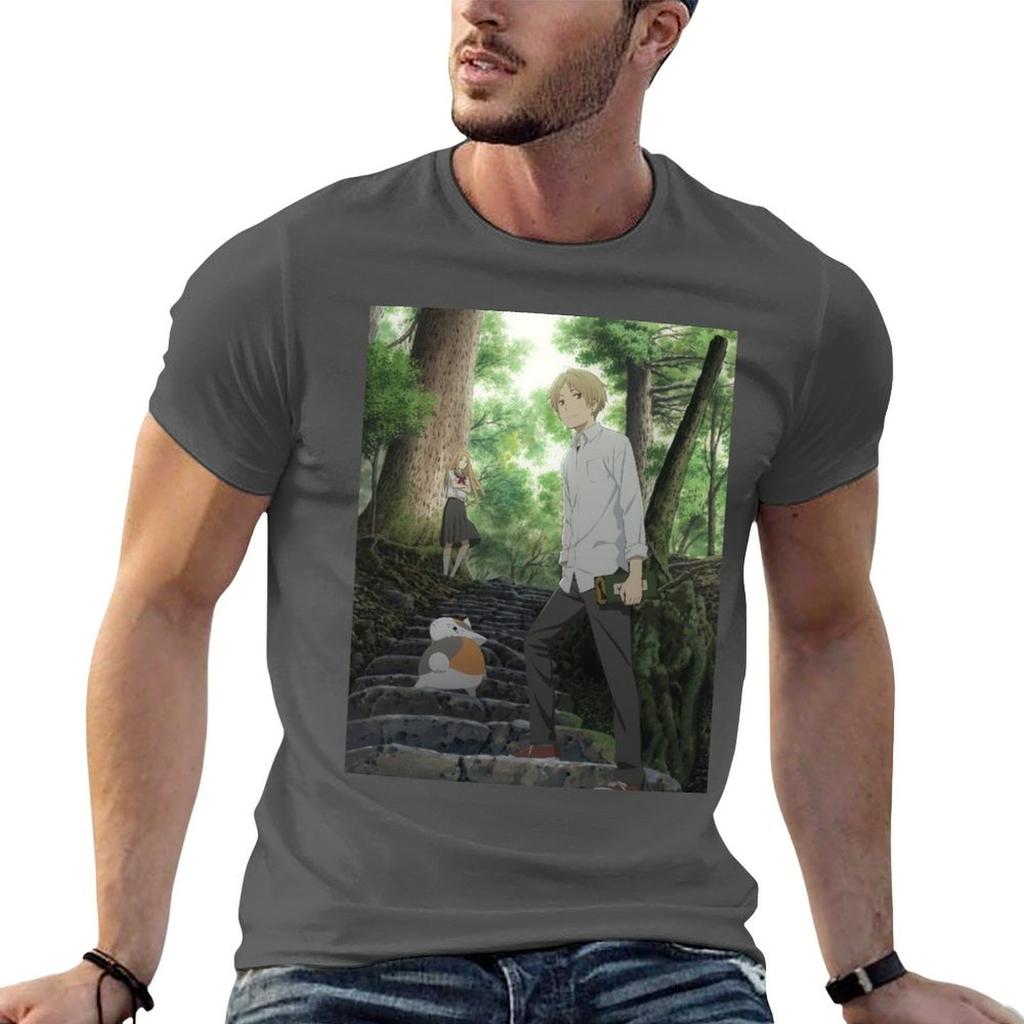 Natsume Yuujinchou Roku Poster TShirt Plus Size Workout Short Sleeve Top