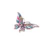 Butterfly Brooch Colorful Vintage Diamond Studded Crystal Metal Butterfly Brooch Decoration