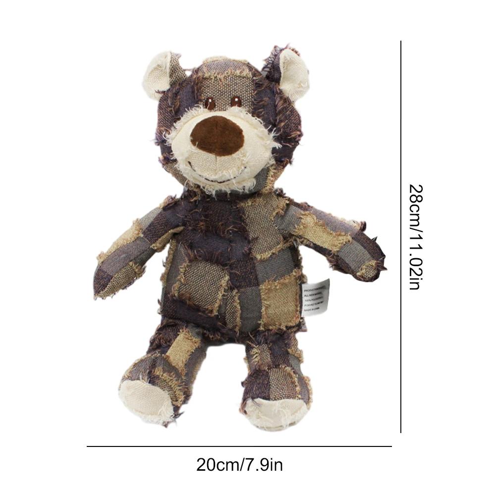 Pet Snuffle Feeding Mat Fun Pet Plush Toy Foraging Dog Squeaky Toy Cute Puppy Toys Bear Shape Dog Cat Play Toy Nose Training Pad