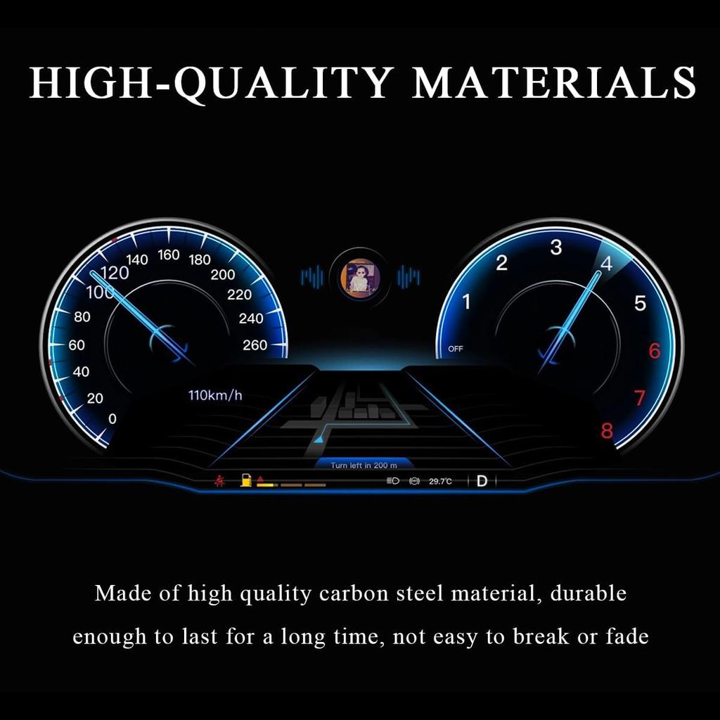 Single Gauge Mounting Panel, 2.1 Inch Gauge Mounting Panel Bracket Pod with Single Hole, Metal Gauge Pillar Bracket Holder for Most Vehicles'