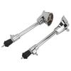 2pcs Silver Bass Drum Feet Metal Percussion Accessory Adjustable Drum Legs  For Bass Drum