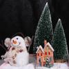 Luminous LED Lighted Houses Glowing Cabin Village Christmas Figurine  Desktop Collectible